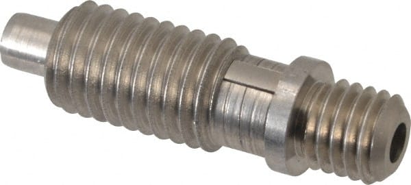 Gibraltar - 5/8-11, 1" Thread Length, 0.311" Max Plunger Diam, 3 Lb Init to 6 Lb Final End Force, Locking Knob Handle Plunger - Knobless Threaded Stud, 1-5/16" Length Under Head/Shoulder, 5/16" Plunger Projection - Exact Tooling