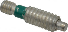 Gibraltar - 1/4-20, 1/2" Thread Length, 1/8" Max Plunger Diam, 0.5 Lb Init to 2.5 Lb Final End Force, Knob Handle Plunger - Knobless Threaded Stud, 1/8" Length Under Head/Shoulder, 1/8" Plunger Projection - Exact Tooling