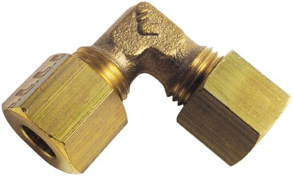 Legris - 14mm OD, Brass Union Elbow - 246 Max Working psi, Comp x Comp Ends - Exact Tooling