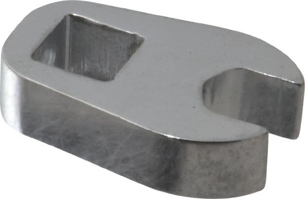 Proto - 9mm 3/8" Drive Chrome Crowfoot Wrench - 29/32" Head Diam x 1/4" Head Thickness, 1-5/16" OAL - Exact Tooling
