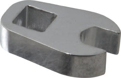 Proto - 9mm 3/8" Drive Chrome Crowfoot Wrench - 29/32" Head Diam x 1/4" Head Thickness, 1-5/16" OAL - Exact Tooling