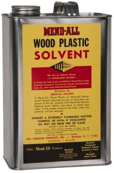 MendAll - 16 oz Wood Filler Solvent - Clear, Solvent Base - Exact Tooling