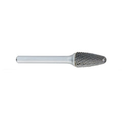‎SF-1 -1/4 × 5/8 LOC × 1/4 Shank × 2 OAL Round Nose Tree Carbide Medium Tough Cut Burr - Exact Tooling