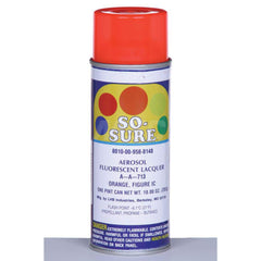 Ability One - Spray Paints; Type: Lacquer ; Color: Orange ; Color Family: Orange ; Finish: Fluorescent ; Tack-free Dry Time (Minutes): 30 ; Recoat Dry Time (Hours): 48 - Exact Tooling