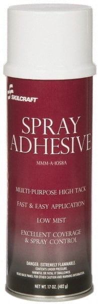 Ability One - Spray Adhesives; Container Size Range: 16 oz. - Exact Tooling