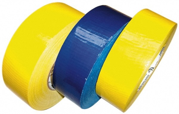 Ability One - 2" x 60 Yds Yellow Duct Tape - 9 mil, Rubber Adhesive - Exact Tooling