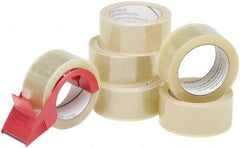 Ability One - 2" x 55 Yd Clear Hot Melt Adhesive Sealing Tape - Polypropylene Film Backing, 1.9 mil Thick - Exact Tooling