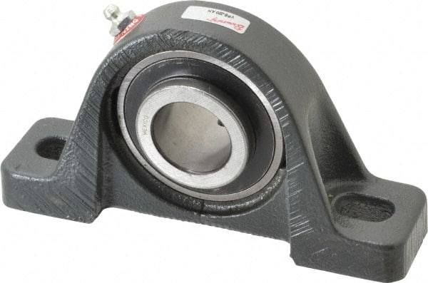 Browning - 1-1/4" ID, 6-3/4" OAL x 3-11/16" OAH Pillow Block Air Handling - 3,493 Lb Static Cap, 5,782 Lb Dyn Cap, 5" Btw Mnt Hole Ctrs, 1-7/8" Base-to-Ctr Ht, Cast Iron - Exact Tooling