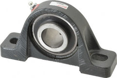 Browning - 1-1/4" ID, 6-3/4" OAL x 3-11/16" OAH Pillow Block Air Handling - 3,493 Lb Static Cap, 5,782 Lb Dyn Cap, 5" Btw Mnt Hole Ctrs, 1-7/8" Base-to-Ctr Ht, Cast Iron - Exact Tooling