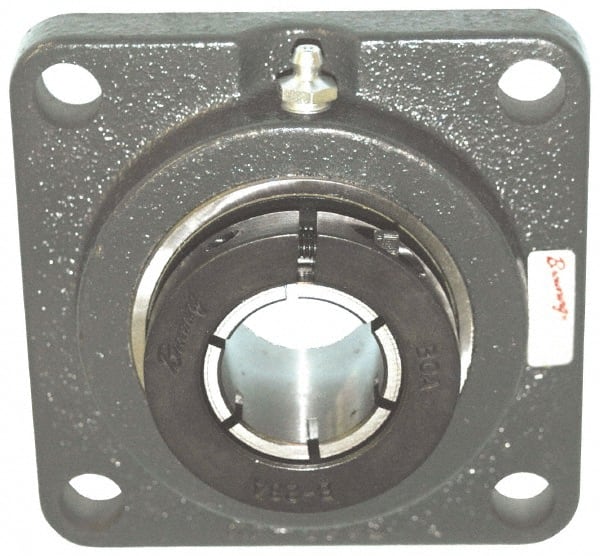 Browning - 3/4" ID, 3-3/8" OAL x 3-3/8" OAH 4-Bolt Flange - 1,444 Lb Static Cap, 2,611 Lb Dyn Cap, 2-1/2" Btw Mnt Hole Ctrs, Cast Iron - Exact Tooling