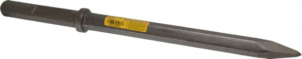 DeWALT - 20" OAL, 1-1/8" Shank Diam, Point Chisel - Hex Drive, Hex Shank, Steel - Exact Tooling