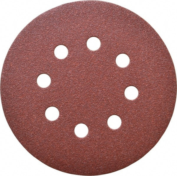 DeWALT - 5" Diam, 100 Grit, Aluminum Oxide Hook & Loop Disc - Fine Grade, Coated, Paper Backing, - Exact Tooling