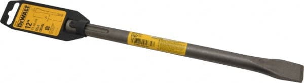 DeWALT - 1" Head Width, 12" OAL, 3/4" Shank Diam, Cold Chisel - SDS Max Drive, SDS Max Shank, Steel - Exact Tooling