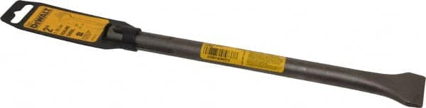 DeWALT - 2" Head Width, 12" OAL, 3/4" Shank Diam, Scaling Chisel - SDS Max Drive, SDS Max Shank, Steel - Exact Tooling