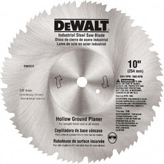 DeWALT - 10" Diam, 80 Tooth Wet & Dry Cut Saw Blade - Steel, Standard Round Arbor - Exact Tooling