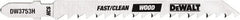 DeWALT - Jig Saw Blades Blade Material: High Carbon Steel Blade Thickness (Decimal Inch): 0.0600 - Exact Tooling