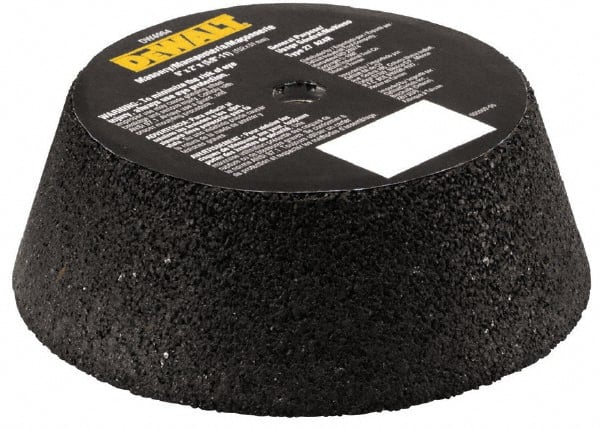 DeWALT - 6" Diam x 2" Thick, R Hardness, 16 Grit Surface Grinding Wheel - Aluminum Oxide/Silicon Carbide Blend, Type 11, Very Coarse Grade, 6,000 Max RPM, Metal Bond - Exact Tooling