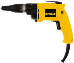 DeWALT - Pistol Grip Handle, 2,500 RPM, 132 In/Lb Torque, Electric Screwdriver - 1/4" Bit Holder, 120 Volts, 6.20 Amps - Exact Tooling