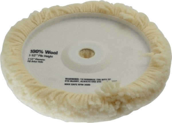 DeWALT - 7-1/2" Diam x 1-1/2" Thick Unmounted Buffing Wheel - Polishing Wheel - Exact Tooling