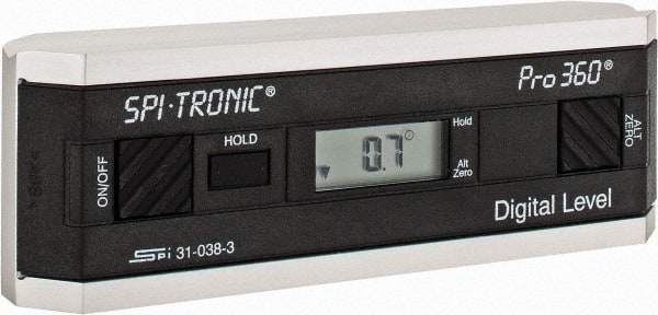 SPI - 0.10 dg Resolution Digital Combination Protractor and Inclinometer - Multiple dg Accuracy, Multiple dg Range - Exact Tooling