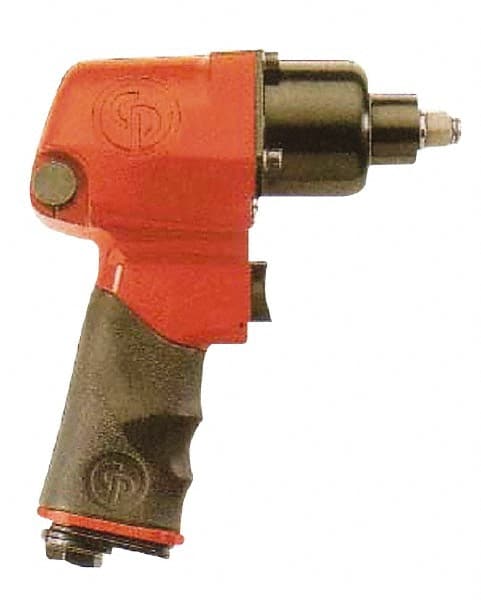 Chicago Pneumatic - 3/8" Drive, 6,800 RPM, 180 Ft/Lb Torque Impact Wrench - Pistol Grip Handle, 1,800 IPM, 14 CFM, 90 psi, 1/4" NPT Inlet - Exact Tooling