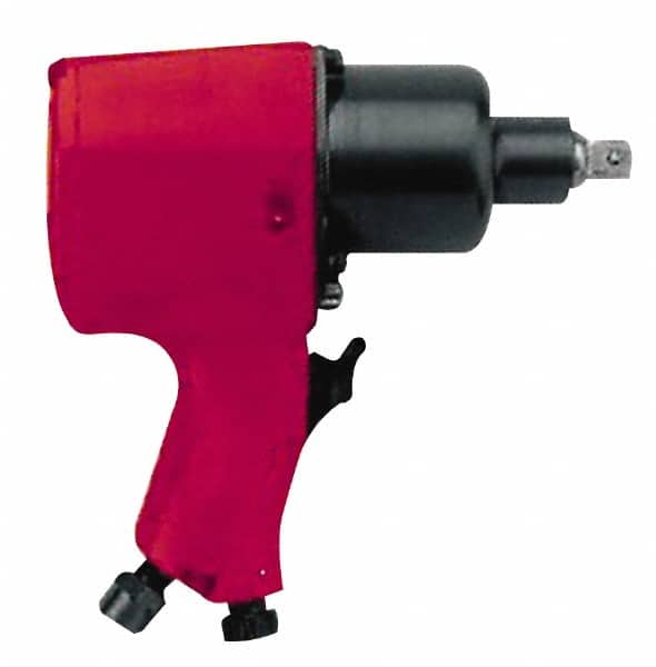Chicago Pneumatic - 1/2" Drive, 8,900 RPM, 445 Ft/Lb Torque Impact Wrench - Pistol Grip Handle, 1,000 IPM, 14 CFM, 90 psi, 1/4" NPT Inlet - Exact Tooling