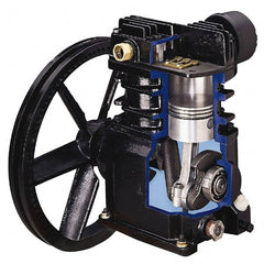 Ingersoll-Rand - 5 hp, 60 Gal Stationary Electric Single Stage Screw Bare Air Compressor - 135 Max psi, 15.5 CFM - Exact Tooling