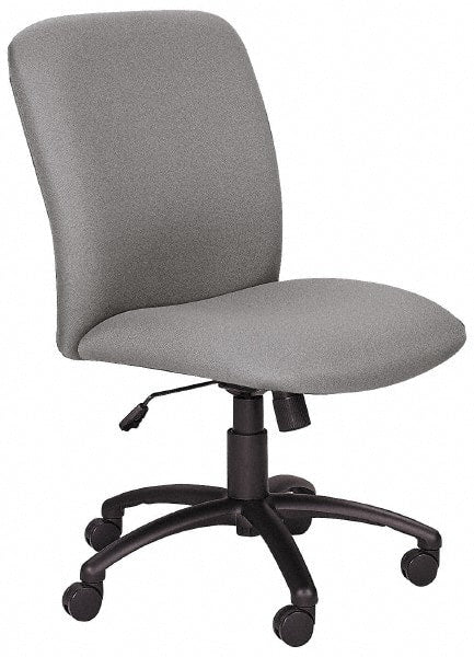 Safco - High Back Chair - 22-1/4" Wide x 20-3/4" Deep, Polyester Seat, Black - Exact Tooling