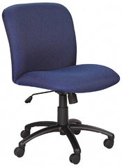 Safco - Mid Back Chair - 22-1/2" Wide x 20-3/4" Deep, Polyester Seat, Black - Exact Tooling