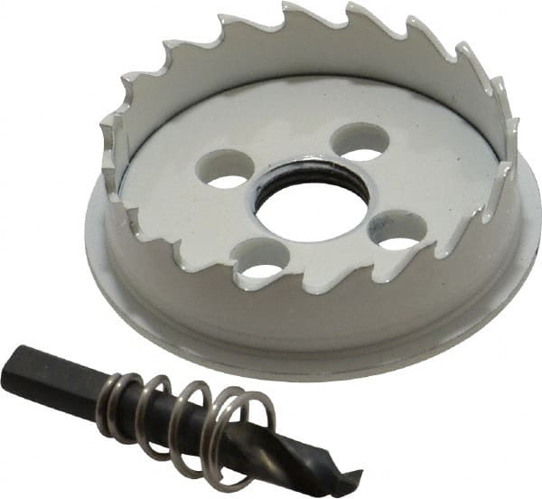 Lenox - 2-1/8" Diam, 1/2" Cutting Depth, Hole Saw - Carbide-Tipped Saw, Toothed Edge - Exact Tooling