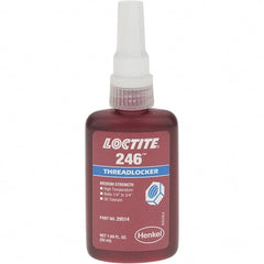 Loctite - 50 mL, Red, Medium Strength Threadlocker - Series 246 - Exact Tooling