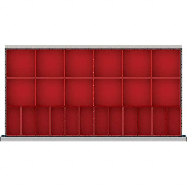 LISTA - 24-Compartment Drawer Divider Layout for 3.15" High Drawers - Exact Tooling