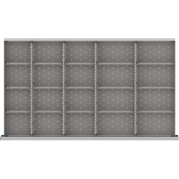 LISTA - 20-Compartment Drawer Divider Layout for 3.15" High Drawers - Exact Tooling