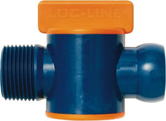 Loc-Line - 3/4" ID Coolant Hose NPT Valve - Male to Female Connection, Acetal Copolymer Body, NPT, Use with Loc-Line Modular Hose Systems - Exact Tooling