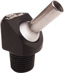 QPM Products - 0.16" ID x .50" L Coolant Hose Nozzle - 1/8" NPT, Use with CNC Lathes - Exact Tooling