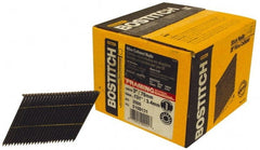 Stanley Bostitch - 0.131" Shank Diam 3" Long Framing Nails for Power Nailers - Steel, Smooth Shank, Angled Stick Wire Collation, Round Head, Diamond Point - Exact Tooling