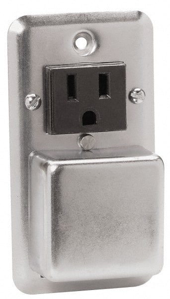 Cooper Bussmann - 125 VAC/VDC, Indicating Fuse Cover - For Use with 2-1/4 Inch Handy Boxes, FUSTAT Plug Fuses and FUSTRON Plug Fuses - Exact Tooling