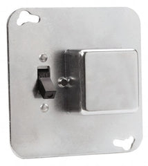 Cooper Bussmann - 125 VAC, Indicating Fuse Cover - For Use with 4 Inch Square Boxes, FUSTAT Plug Fuses and FUSTRON Plug Fuses - Exact Tooling