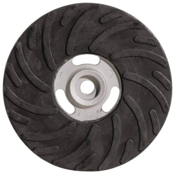 Made in USA - 7" Diam Locking Nut Disc Backing Pad - Soft Density, 8,500 RPM - Exact Tooling