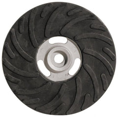 Made in USA - 7" Diam Locking Nut Disc Backing Pad - Medium Density, 8,500 RPM - Exact Tooling