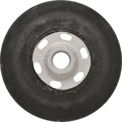 Made in USA - 4-1/2" Diam Disc Backing Smooth Backing Pad - 5/8" Shank Diam, Soft Density, 11,000 RPM - Exact Tooling