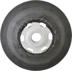 Made in USA - 4-1/2" Diam Disc Backing Smooth Backing Pad - 5/8" Shank Diam, Medium Density, 11,000 RPM - Exact Tooling