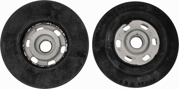 Made in USA - 4" Diam Disc Backing Smooth Backing Pad - Soft Density, 12,000 RPM - Exact Tooling
