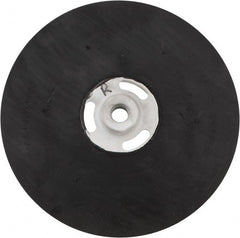 Made in USA - 9" Diam Locking Nut Disc Backing Pad - Medium Density, 6,500 RPM - Exact Tooling