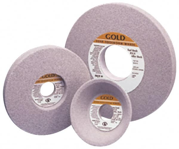 Grier Abrasives - 7" Diam x 1-1/4" Hole x 1/2" Thick, H Hardness, 100 Grit Surface Grinding Wheel - Exact Tooling