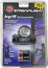 Streamlight - Impact Resistant, Water Resistant, Plastic Hands Free Flashlight - 62 Lumens, 1.75 hr Runtime, LED Bulb, Black Body, 2 Lithium Lithium Batteries Included - Exact Tooling