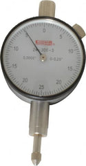 SPI - 0.25 Inch Range, 0-25-0 Dial Reading, 0.0005 Inch Graduation Dial Drop Indicator - Exact Tooling