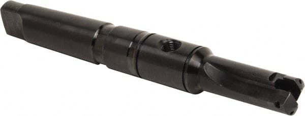 Allied Machine and Engineering - Series A, 31/32 to 1-3/8" Diam, 4MT Taper Shank, Straight Flute Spade Drill - 3" Max Depth, 5-15/32" Body Length, 9-9/16" OAL, Short Length, Through Coolant - Exact Tooling