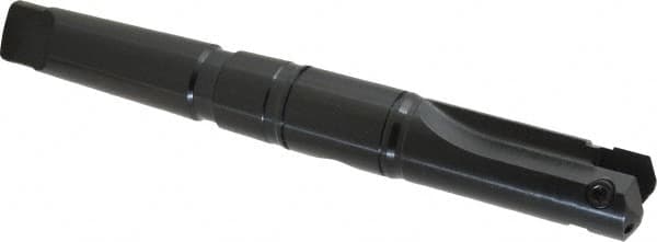 Allied Machine and Engineering - Series B, 1-1/4 to 1-3/4" Diam, 4MT Taper Shank, Straight Flute Spade Drill - 3-1/2" Max Depth, 6-1/32" Body Length, 10-1/16" OAL, Short Length, Through Coolant - Exact Tooling