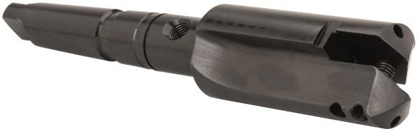 Allied Machine and Engineering - Series D, 2 to 2-7/8" Diam, 4MT Taper Shank, Straight Flute Spade Drill - 4-1/2" Max Depth, 7-7/16" Body Length, 11-1/16" OAL, Short Length, Through Coolant - Exact Tooling